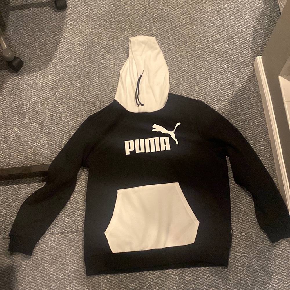 Puma White/Black Hoodie